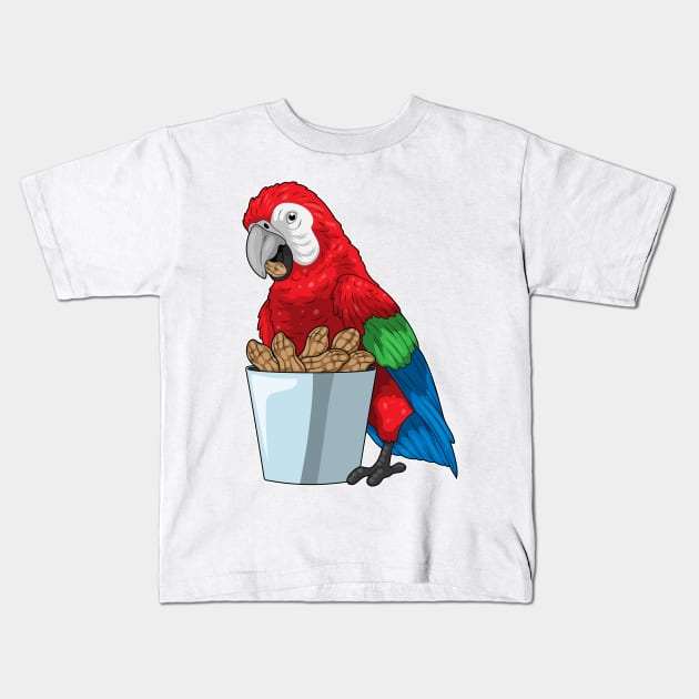 Parrot Peanuts Kids T-Shirt by Markus Schnabel